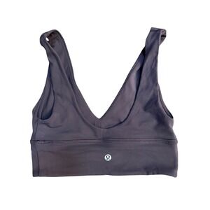 Lululemon Align Deep V Sports Bra Bralette purple Size 4